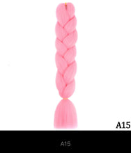 Load image into Gallery viewer, Ombre Jumbo Braid 24 Inches Synthetic Braiding Hair Extension For Women DIY Hair Braids Pink Purple Yellow Gray 1