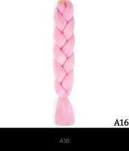 Load image into Gallery viewer, Ombre Jumbo Braid 24 Inches Synthetic Hair Extensions For Women DIY Hair Braids Pink Purple Yellow Gray Multi Colors 2