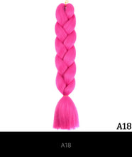 Load image into Gallery viewer, Ombre Jumbo Braid 24 Inches Synthetic Hair Extensions For Women DIY Hair Braids Pink Purple Yellow Gray Multi Colors 2