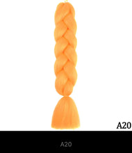 Load image into Gallery viewer, Ombre Jumbo Braid 24 Inches Synthetic Braiding Hair Extension For Women DIY Hair Braids Pink Purple Yellow Gray Multi Colors 3
