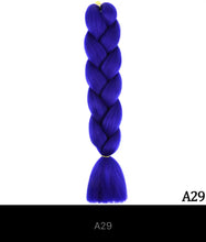 Load image into Gallery viewer, Ombre Jumbo Braid 24 Inches Synthetic Braiding Hair Extension For Women DIY Hair Braids Pink Purple Yellow Gray Multi Colors 3