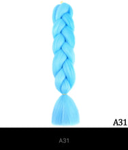 Load image into Gallery viewer, Ombre Jumbo Braid 24 Inches Synthetic Hair Extensions For Women DIY Hair Braids Pink Purple Yellow Gray Multi Colors 2