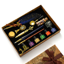 Load image into Gallery viewer, Antique Feather Pen Retro Classic Wax Seal Stamp Stationery Kit for Calligraphy