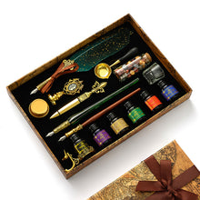 Load image into Gallery viewer, Antique Feather Pen Retro Classic Wax Seal Stamp Stationery Kit for Calligraphy