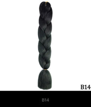 Load image into Gallery viewer, Ombre Jumbo Braid 24 Inches Synthetic Braiding Hair Extension For Women DIY Hair Braids Pink Purple Yellow Gray 1