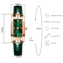 Load image into Gallery viewer, Fashion Award High Quality Retro Vintage Emeral Green or Red Leather Wristband