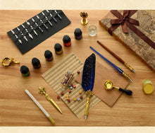 Load image into Gallery viewer, Antique Feather Pen Retro Classic Wax Seal Stamp Stationery Kit for Calligraphy