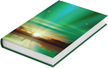 Load image into Gallery viewer, Green Sunrise 6x9 Hardcover Lined NoteBook