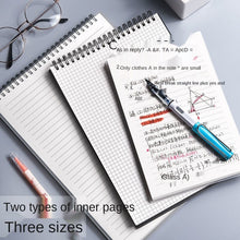 Load image into Gallery viewer, A6 A5 B5 A4 Spiral Bound Notebook Line Grid 160 Pages Thickened Notepad Simple PP Hard Cover Coil Chedule Meeting School Suppliers