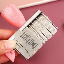 Load image into Gallery viewer, 1pc Creative Roller Flip Spin Button Date Diary Stamps for Scrapbooking Planner Schedule DIY Journal School Supplies Cool Word Stamp