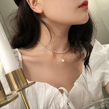 Load image into Gallery viewer, 2023 New Fashion Pearl Choker Necklace Cute Double Layer Chain Pendant For Women Jewelry Girl Gift