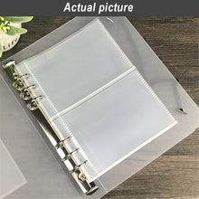 Load image into Gallery viewer, A5 Six Ring Clear Binder Refill 1 2 4 Pockets Sleeves Toploader Photocards Holder Photo Album Sheets 10 Pieces