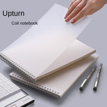 Load image into Gallery viewer, A6 A5 B5 A4 Spiral Bound Notebook Line Grid 160 Pages Thickened Notepad Simple PP Hard Cover Coil Chedule Meeting School Suppliers