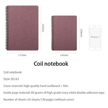 Load image into Gallery viewer, A5/B5 Color Cover Notebook Horizontal Line 130 Pages Daily Writing Notepad Planner Office School Supplies Stationery