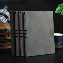 Load image into Gallery viewer, A5 Soft Suede Leather Hardcover Agenda Organizer Hardcover Notebook Office  School Supply PU Leather Notebook Optional Notebook Stand Notepad Diary Business Journal Planner