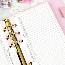 Load image into Gallery viewer, A5 A6 Fantasy Habit Tracker Refill Papers 40 Sheets Filler Papers for 6 Ring Binder Organizer Notebook Papers