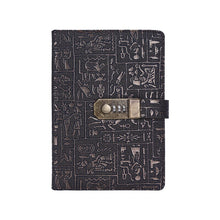 Load image into Gallery viewer, Selected Egyptian Theme Notebook A5 A6 B5 Password Lock Aztec Notebook Diary British Museum Retro Simple Business Notebook