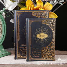 Load image into Gallery viewer, Retro Gold Embossed Memory Hardcover Notebook A5 or B5 Diary Office Notebook 1PCS