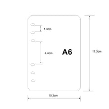 Load image into Gallery viewer, 2pcs/lot A5 or A6 Binder Divider Board for Separating Lose-leaf Pages Notebook Agenda Dustproof PP Board Index Divider Stationery Accessories