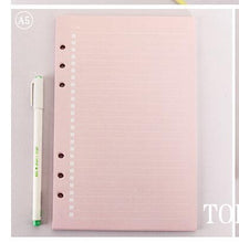 Load image into Gallery viewer, A5 and A6 Macaroon Laser Color DIY Binder Notebook Cover Diary Agenda Planner Journal School Stationery