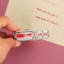 Load image into Gallery viewer, 1pc Creative Roller Flip Spin Button Date Diary Stamps for Scrapbooking Planner Schedule DIY Journal School Supplies Cool Word Stamp