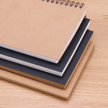 Load image into Gallery viewer, Sketchbook Diary For Drawing Painting Graffiti Soft Cover Black Paper Sketchbook Notepad Notebook Office School Supplies 1PC