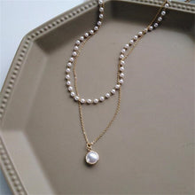 Load image into Gallery viewer, 2023 New Fashion Pearl Choker Necklace Cute Double Layer Chain Pendant For Women Jewelry Girl Gift