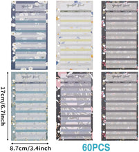 Load image into Gallery viewer, 60Pcs A6 Pages Expense Budget Sheets Cash Organizer ,Money Saving for Budgeting and Finances Management, Budget Binder Planner Sheets
