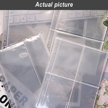 Load image into Gallery viewer, A5 Six Ring Clear Binder Refill 1 2 4 Pockets Sleeves Toploader Photocards Holder Photo Album Sheets 10 Pieces