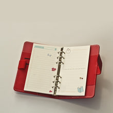 Load image into Gallery viewer, 40Sheet Black A5 A6 6-hole Loose-leaf Refill Inner Page Colored Inner Pages Line Grid Blank Weekly Inside Paper Stationery