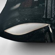 Load image into Gallery viewer, Unique Faux Suede Throw Pillow Black Lady Rain, Pillow Included, Beautiful Decorative Faux Suede Cushions, Unique Luxury Cushions, 4 Sizes