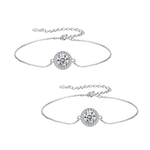 Load image into Gallery viewer, 1Ct Moissanite Diamond Bracelet High Fashion 925 Sterling Silver Moissanite Charm Bracelet For Women Luxury Jewelry