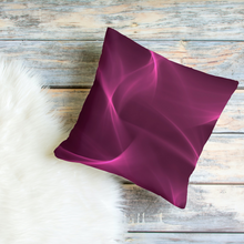 Load image into Gallery viewer, Unique Faux Suede Throw Pillow Raspberry Flame, Pillow Included, Beautiful Decorative Faux Suede Cushions, Unique Luxury Cushions, 4 Sizes