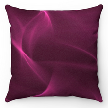 Load image into Gallery viewer, Unique Faux Suede Throw Pillow Raspberry Flame, Pillow Included, Beautiful Decorative Faux Suede Cushions, Unique Luxury Cushions, 4 Sizes