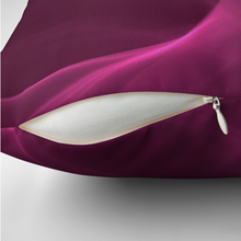 Load image into Gallery viewer, Unique Faux Suede Throw Pillow Raspberry Flame, Pillow Included, Beautiful Decorative Faux Suede Cushions, Unique Luxury Cushions, 4 Sizes