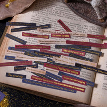 Load image into Gallery viewer, 20 Sheets Package Golden Fairy Tale Beautiful Word Combination Stickers Washi Paper Bronzing Strip Letter Sticker Book Deco Album Scrapbooking Diary Junk Journaling