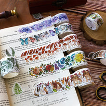 Load image into Gallery viewer, 100PCS/roll Vintage Washi Masking Tapes Stickers Designer Stationery Notebook Junk Journal Hand Account Diary Scrapbook Supplies Sticker