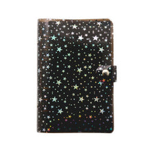 Load image into Gallery viewer, A5 or A6 Binder PVC Shell Gypsophila Sequins Glitter Notebook Cover Diary Agenda Planner Bullet School Stationery
