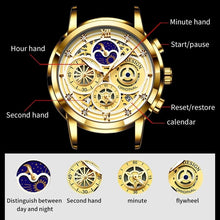 Load image into Gallery viewer, LIGE Gold Silver Black White 6 Combination Options Women Watches Ladies Creative Multiple Dial and Displays Watches Waterproof