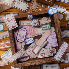 Load image into Gallery viewer, Stickers Vintage Letters Writable Tapes DIY Creative Junk Journaling Stickers Scrapbooking Supplies