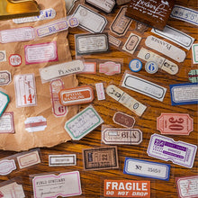 Load image into Gallery viewer, Stickers Vintage Letters Writable Tapes DIY Creative Junk Journaling Stickers Scrapbooking Supplies