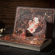 Load image into Gallery viewer, Gothic Retro Butterfly Dream Embossed Bronze Gold Gilded Hand Painted Diary Handbook Notebook Girls Hand-painted Bronzing Color Hardcover Daily Planner Student Designer Stationery