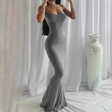 Load image into Gallery viewer, Sexy Slip Sleeveless Backless Long Maxi Dress Women 2024 Spring Summer Y2k Curve Hugging Bodycon Elegant Sexy Outfits Ladies Sundress 11 Stunning Colors XXS-3XL