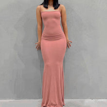 Load image into Gallery viewer, Sexy Slip Sleeveless Backless Long Maxi Dress Women 2024 Spring Summer Y2k Curve Hugging Bodycon Elegant Sexy Outfits Ladies Sundress 11 Stunning Colors XXS-3XL