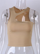 Load image into Gallery viewer, Cut Out Sexy Crop Top Off Shoulder Short Tops Women Irregular Summer Tops Orange Black Khaki Green S-XL