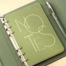 Load image into Gallery viewer, A5 A6 Luxury Loose-leaf Notebook Journal Agenda Planner Organizer 96 Sheets Pu Leather 6 Ring Binder Diary Notebook School Stationery