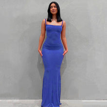 Load image into Gallery viewer, Sexy Slip Sleeveless Backless Long Maxi Dress Women 2024 Spring Summer Y2k Curve Hugging Bodycon Elegant Sexy Outfits Ladies Sundress 11 Stunning Colors XXS-3XL