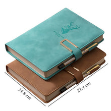 Load image into Gallery viewer, A5 Notebook Ultra-thick Thickened Notepad Business Soft Leather Work Meeting Record Book Office Diary Sketchbook Students Cute