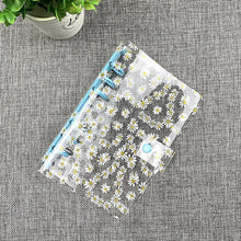 Load image into Gallery viewer, A5 or A6 Binder PVC Shell Gypsophila Sequins Glitter Notebook Cover Diary Agenda Planner Bullet School Stationery
