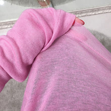 Load image into Gallery viewer, Sexy Long Sleeve Fitted Shirt Women Light Weight Slim Elasticity One Size Top Red Pink Black White